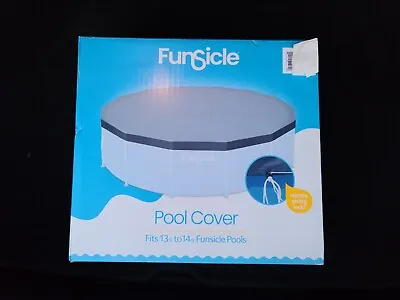 Funsicle 13-14ft Round Above Ground  Pool Debris Cover Gray • $32.88