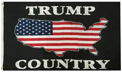 $9.88 • Buy Trump Country USA Premium 100D Woven Poly Nylon 3x5 3'x5' Flag Banner Grommets