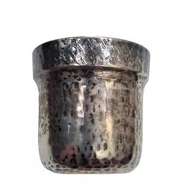 Rare Italian Buccellati Hammered Sterling Silver 2 Jigger Shot Glass Cup 45g • $100