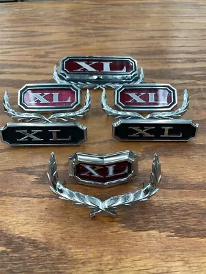 1969 Nos Ford Xl Emblem Ornament Set For Sportroof Hood Deck Trunk Sail C9az • $2489