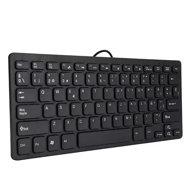 Ultra-thin Wired USB Mini Portable Spanish Keyboard For Desktop Computer 78 FOD • $16.36