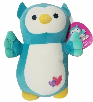 Kellytoy Squishmallow Dax Turquoise Owl 12  Plush Stuffed Animal New • $12.99