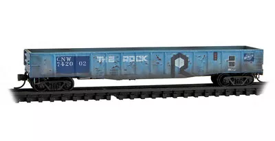 Chicago & North Western 50' Steel Side Gondola Weathered MTL#105 44 830 N SCALE • $33.49