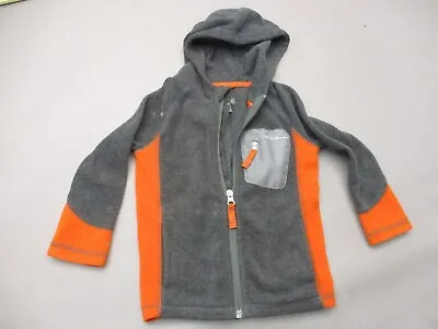 Eddie Bauer Size 3T Boys Multicolor Full Zip Hood Pocket Fleece Jacket 1Bl14 • $10