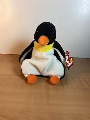 Ty Beanie Baby Waddle The Penguin 6  Beanbag Plush PVC Pellets 1995 With Tag • $7.99