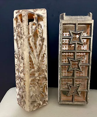 Gas Heater Radiant Ceramic Grate Insert Brick Lot Of 2 Garden Craft DIY Ornate • $35