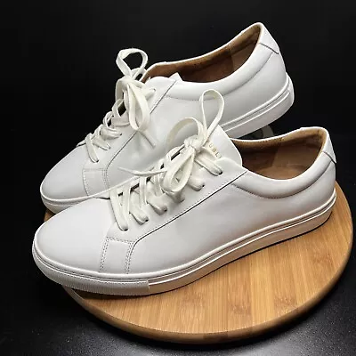 New Republic By Mark McNairy Kurt White Leather Casual Sneakers Men’s 12 EUC • $44.99