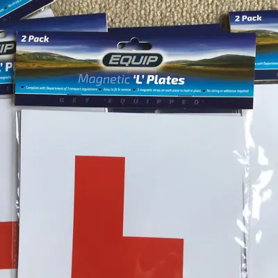 L Plates Magnetic 2 PACK EQUIP Learner Sign DVLA Approved Easy Fit - Brand New • $4.34