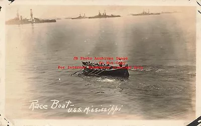 US Navy RPPC USS Mississippi Race Boat Photo • $9.99