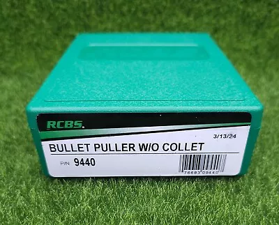 RCBS Standard Bullet Puller Without Collet Multicaliber 7/8-inch-14 Thread #9440 • $36.98