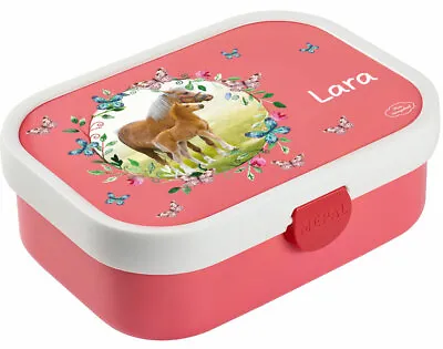 Lunch Box Campus With Bento-Einsatz IN Rose Horse Meadow With Butterflies • £21.95