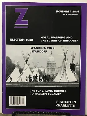 Z Magazine Election Global Warming Future Of Humanity Nov 2016 FREE SHIPPING JB • $13.97