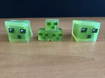 3 Minecraft Mini-Figures Netherrack Series 4 1  Slime Cube + Trio Mojang Beautys • $28.99