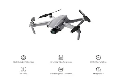 $1600 • Buy DJI Mavic Air 2 Fly Drone, Used Twice, Bag Batteries And Spare Wings Etc Incl. 