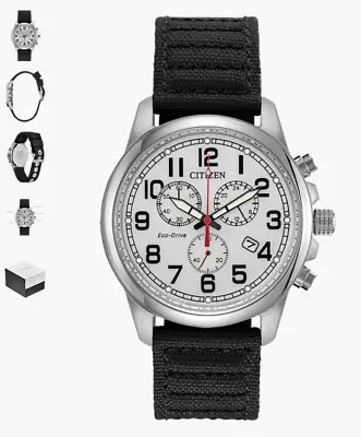 As New Citizen Eco-Drive Chronograph 39mm Silver Dial AT0200-13A • $225