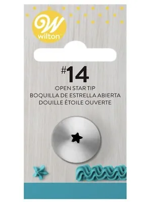 £2.41 • Buy WILTON Open Star Decorating Tip No. 14