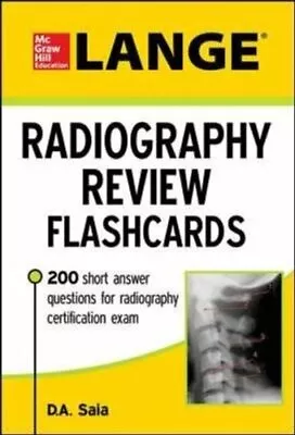 £28.99 • Buy LANGE Radiography Review Flashcards By D.A. Saia 9780071834629 | Brand New