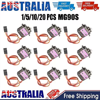 MG90S Metal Gear Digital Mini Servo Motor For 250 450 RC Helicopter Boat TRX • $9.78