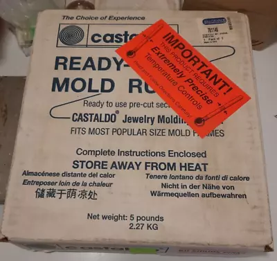 Castaldo No Shrink Pink And Liqua-Cast Jewelry Mold Rubber Pre Cut 5lbs Frame • $100