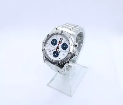 Tag Heuer 39mm 2000 Series Men’s White Chronograph Watch Ref CK1111 • £549.99