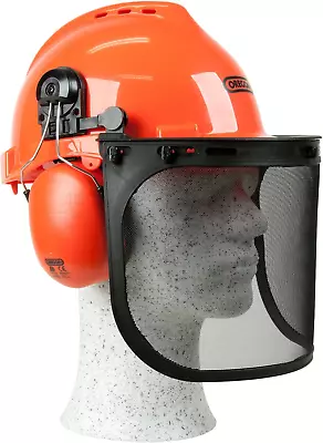 OREGON Yukon Chainsaw Safety Helmet With Protective Ear Muff And Mesh Visor  • £25.66