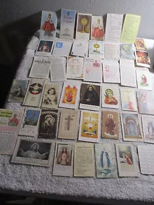 41 Vintage Catholic Religious Christian Prayer Card Pictures Daily Missal Lot • $39.99