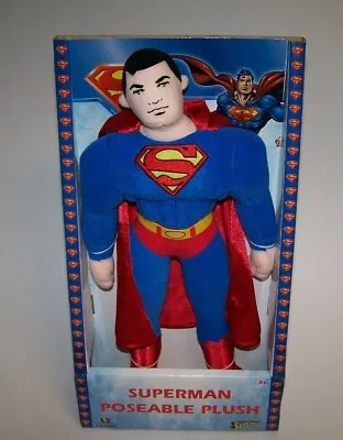 DC Comics Superman Poseable Plush 15  Doll #44007 By Monogram 2008 NIB • $59.99