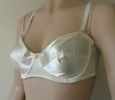 Dipti Gemm Ivory Bra Satin Stretch Underwired Multiway / Strapless Various Sizes • £6.55