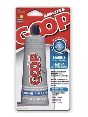 New Goop 170012 3.7oz Marine Glue Adhesive Clear Water Prf Sealant 6782254 New • $5.39