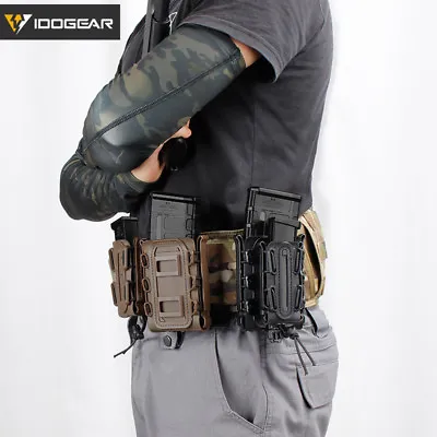 IDOGEAR 5.56 Magazine Pouch Tactical Mag Carrier MOLLE Magazine Holder Wargame • $11.83