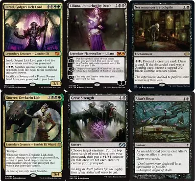 Liliana's Zombies-60 Card Magic The Gathering Deck-Mythics-Rares-MTG-RTP-Storrev • $35