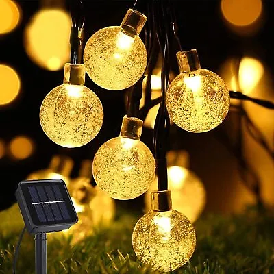 £12.99 • Buy LED Ball Solar Light Party Fairy Outdoor Retro Ball String Lights Patio Garden