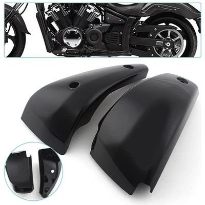 $84.05 • Buy L&R Black Battery Side Fairing Covers For Yamaha V Star 1300 Xvs1300 Motorcycle