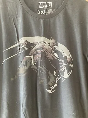 Loot Crate Wear Marvel Black Panther T-Shirt Wakanda Avengers Comic Mens 2XL • £4.99