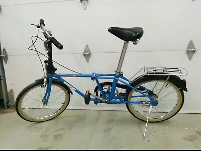 Dahon Folding Bike With Storage Bag Torpedo 3 Speed Blue • $249.95