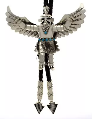 Eagle Dancer Kachina Bolo Tie By Navajo Artist Wilfred Begay • $4135