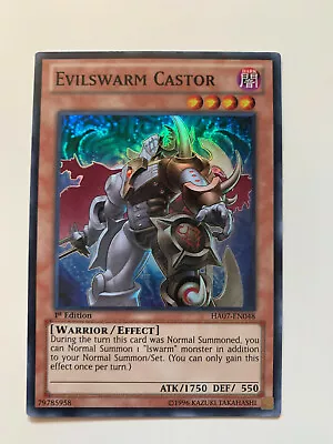 Evilswarm Castor - HA07-EN048 - Super Rare - 1st Edition - Yu-Gi-Oh! • $3.81