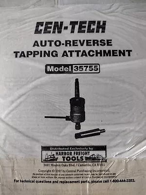 Cen-Tech Auto-Reverse Tapping Attachment - 35755 • £210.18