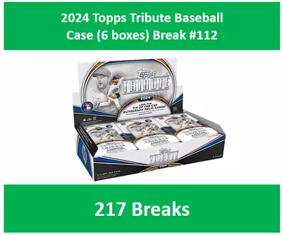 Mark Teixeira 2024 Topps Tribute Baseball Case (6box) Break #112 • $9.99