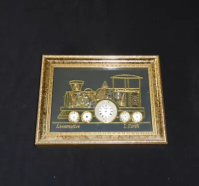 L. Kersh Of London Collage Locomotive Horological Watch Parts Artist Signed 1976 • $25