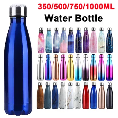 $20.99 • Buy Stainless Steel Vacuum Water Bottle Double Wall Insulated Sports Drink Cup Flask