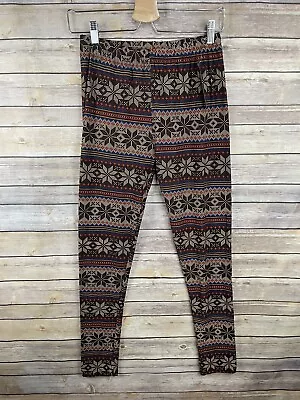 Viv Collection NWT Plus Size Leggings Stretchy Nordic Snowflake Cross Stitch  • $13.65