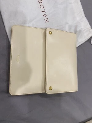 $45 • Buy Oroton Real Leather Accordion Cross Body Bag In Ivory