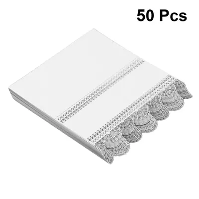  50pcs Place Cards Wedding Place Cards Hollow Place Cards Lace Stereo Table • £11.39