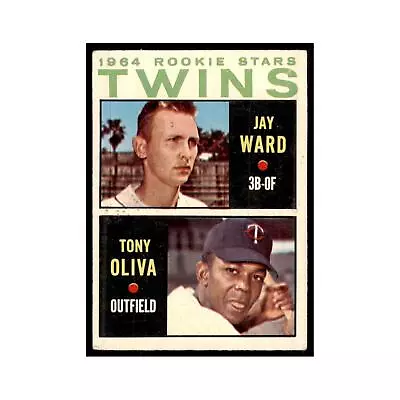 1964 Topps 1964 Twins Rookie Stars - Jay Ward/Tony Oliva RC Baseball Cards #116 • $10