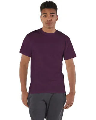 Champion T525C Mens Short Sleeve Crew Neck Cotton Stylish Plain Blank T-Shirt • $15.39