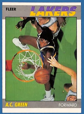1987-88 Fleer - #42 A.C. Green (RC) Rookie LA Lakers EX+ • $4.50