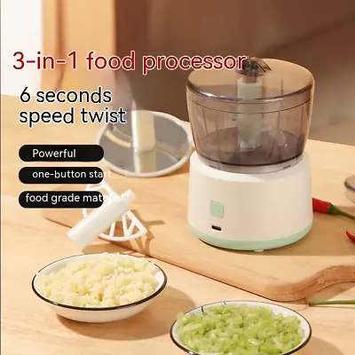 Mini Meat Grinder Household Electric Small Meat Machine Automatic Grinder • $34.99