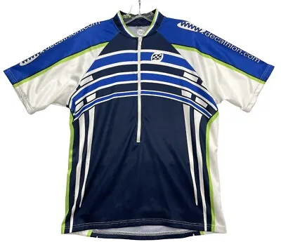 Decathlon Racing France Made Abstract Cycling Bike Jersey Men Large L • $14.30