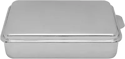 Stainless Steel 9 X 13 Inches Covered Cake Pan Silver • $79.73